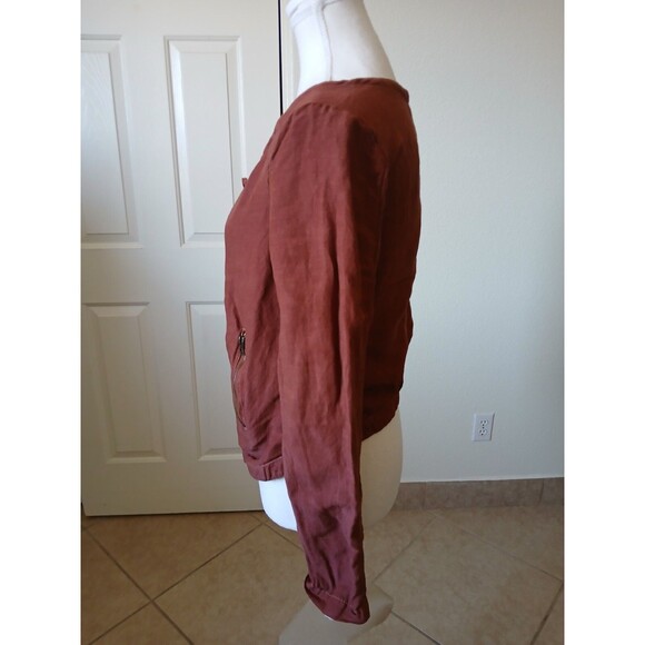 Lucky Brand Womens Henna Linen Jacket Size Small Sweater - Picture 5 of 16